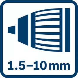 1.5 - 10.0 mm自动锁定夹头 