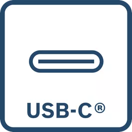 USB-C®连接器可提供灵活的充电选项 